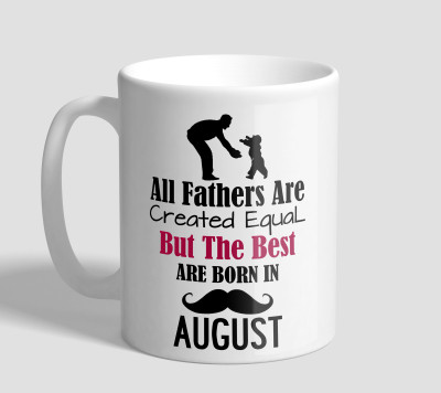 

The Mugs FATHER AUGUST Ceramic Mug(330 ml), White