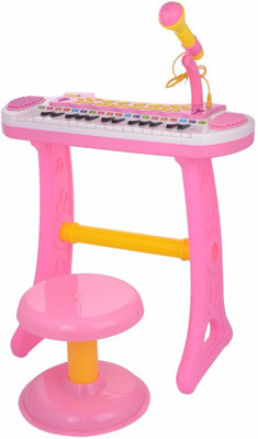 

Hamleys Comdaq Colorful Piano with Mike and Stool(Pink)