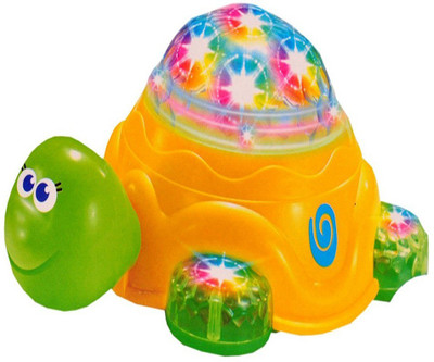 

Reyansh Collection Bump and Go Turtle Toy with 3D Lights and Music(Green)