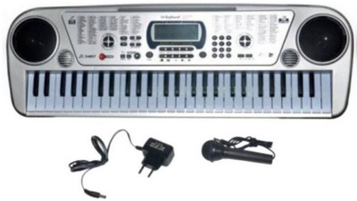 

Kashti 54 Key Bandstand Keyboard with Adapter & LCD Display (Grey)(Grey)