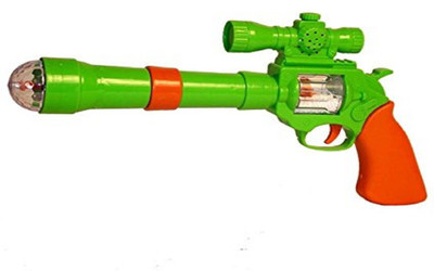 

Reyansh Collection Projection & Musical Strike Electric Toy Gun For Kids(Green)