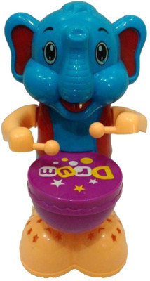 

vbenterprise Clever Elephant Beat The Drum with Music and Light (Multicolor)(Multicolor)