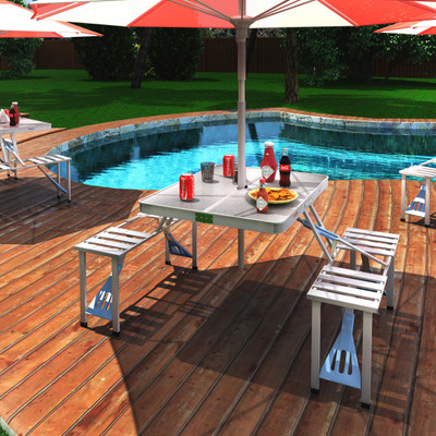 

Atam Metal Outdoor Table(Finish Color - Silver)