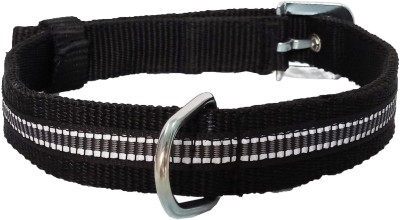 

Petshop7 Export Quality & Stylish, Black Nylon Dog Collar - 0.75 Inch - - Neck Size (15.5 - 18 inch) Dog Everyday Collar(, Black