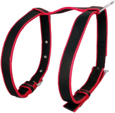 

Petshop7 Export Quality Nylon Dog Harness Black 0.75 inch  Dog Standard Harness(, Black