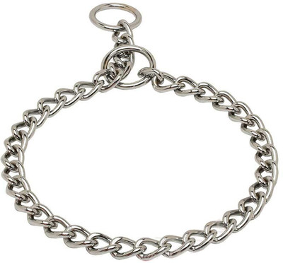 

Petshop7 Chrome Plated Choke Dog Collar / Choke Chain Medium 10 No. - Length 30 Inch Dog Everyday Collar(, Silver