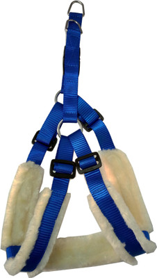 

Petshop7 Nylon with White Fur Blue adjustable Dog Harness 1 Inch for  Size Pet (Chest Size : 29-37) Dog Standard Harness(, Blue