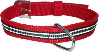 

Petshop7 Export Quality & Stylish, Red Nylon Dog Collar - 1.25 Inch - Medium - Neck Size (21.5 - 25 inch) Dog Everyday Collar(, Red