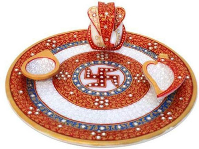 

Chitrahandicraft Marble Pooja Plate Marble(1 Pieces, White)