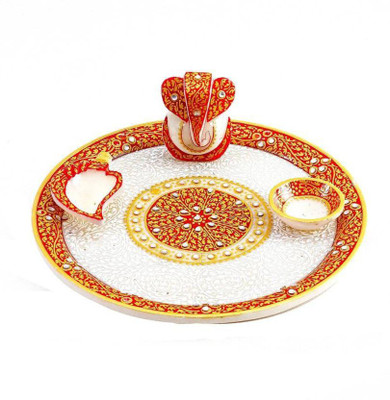 

Chitrahandicraft Marble Pooja Plate Marble(1 Pieces, White)