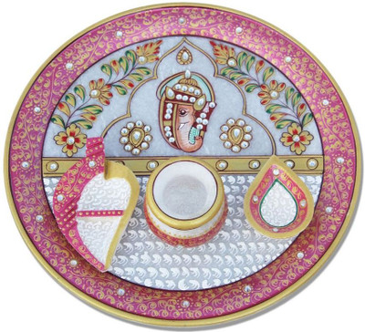 

Chitrahandicraft Marble Pooja Plate Marble(1 Pieces, White)