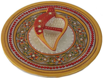 

Chitrahandicraft Pooja Plate Marble(1 Pieces, White)