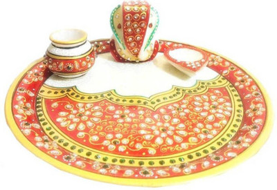 

Chitrahandicraft Marble Pooja Plate Marble(1 Pieces, White)