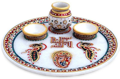 

Chitrahandicraft Marble Pooja Plate Marble(1 Pieces, White)