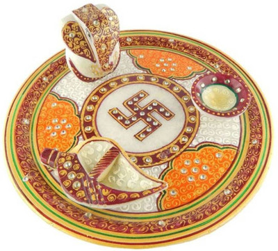 

Chitrahandicraft Marble Pooja Plate Marble(1 Pieces, White)