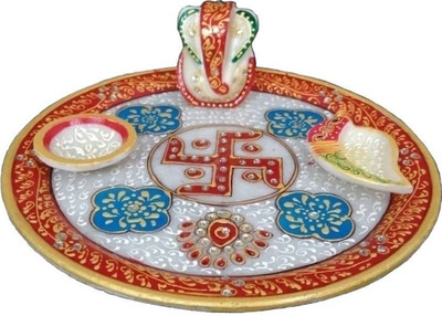 

Chitrahandicraft Marble Pooja Plate Marble(1 Pieces, White)