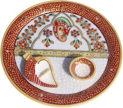 

Chitrahandicraft Marble Pooja Plate Marble(1 Pieces, White)