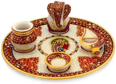 

Chitrahandicraft Marble Pooja Plate Marble(1 Pieces, White)