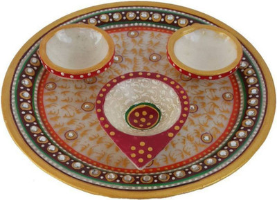 

Chitrahandicraft Pooja Plate Marble(1 Pieces, White)