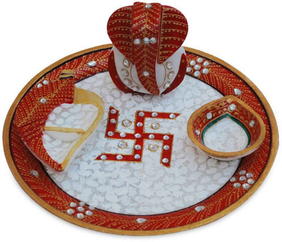 

Chitrahandicraft Marble Pooja Plate Marble(1 Pieces, White)