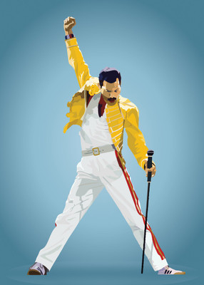 

Music and Musicians Collection - Freddie Mercury - Graphic Art - Movie Poster Collection Paper Print(12 inch X 17 inch)