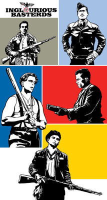 

Movie Poster - Inglorious Basterds - Fan Art - Hollywood Collection - Movie Poster Collection Paper Print(12 inch X 17 inch)