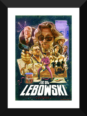 

Digital Art - The Big Lebowski - Hollywood Collection - Movie Poster Collection Paper Print(12 inch X 17 inch)
