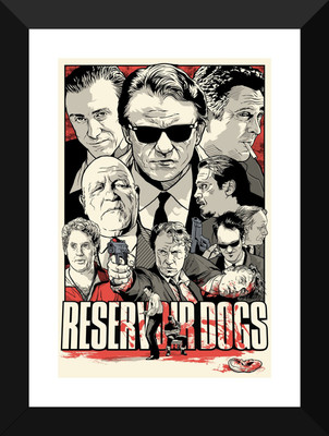 

Movie Poster - Reservoir Dogs - Retro Fan Art - Hollywood Collection - Movie Poster Collection Paper Print(12 inch X 17 inch)