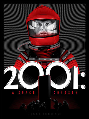 

Graphic Art Poster - 2001 Space Odyssey - Hollywood Collection - Movie Poster Collection Paper Print(12 inch X 17 inch)