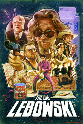 

Digital Art - The Big Lebowski - Hollywood Collection - Movie Poster Collection Paper Print(12 inch X 17 inch)