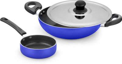 

Ideale Kadhai 0 cm(Aluminium, Non-stick), Blue