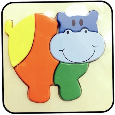 

WE-BLINK Wooden Hippo Puzzle(4 Pieces)