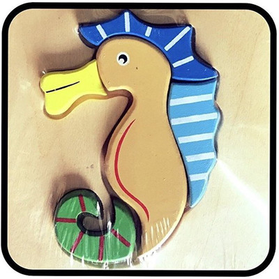 

WE-BLINK Wooden Small Sea Horse Puzzle(4 Pieces)