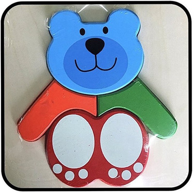

WE-BLINK Wooden Small Teddy Bear Puzzle(4 Pieces)