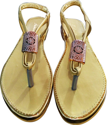 

Fashionitz Women Gold Flats