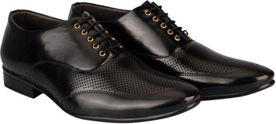 

FAUSTO Corporate Lace Up For Men(Black