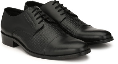 

LUFUNDER SEMI-FORMAL MEN LEATHER SHOE Party Wear For Men(Black, Balck