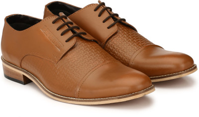 

LUFUNDER SEMI-FORMAL MEN LEATHER SHOE Party Wear For Men(Tan