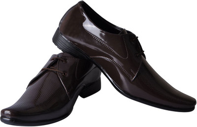 

FAUSTO Corporate Lace Up For Men(Burgundy, Brown