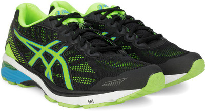 Asics GT-1000 5 Running Shoe For Men(Black, Green, 9007