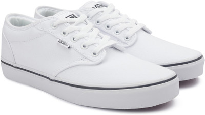 

Vans Atwood Sneakers For Men(White, (black foxing)white/white