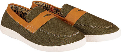

FAUSTO Trendy Canvas Shoes For Men(Green, Olive