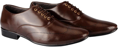 

FAUSTO Corporate Lace Up For Men(Brown