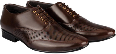 

FAUSTO Corporate Lace Up For Men(Brown