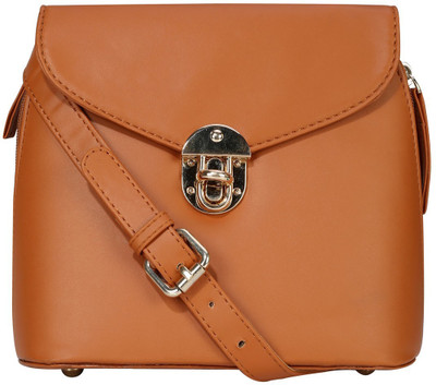 

Old Tree Women Casual Tan PU Sling Bag