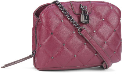

Nine West Women Evening/Party Maroon PU Sling Bag