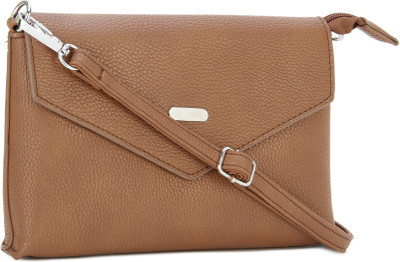 

Lavie Women Formal Tan Genuine Leather Sling Bag