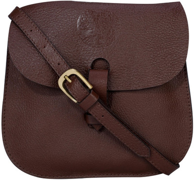 

Old Tree Women Casual Brown Leatherette Sling Bag
