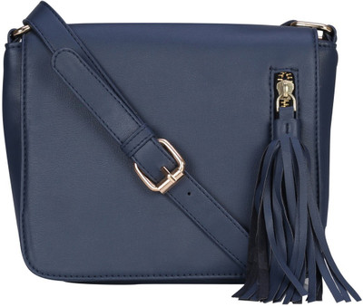 

Old Tree Women Casual Blue PU Sling Bag