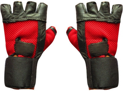 

Sunrays 14 Inch Wrist Gym & Fitness Gloves (Free Size, Blue), Red
